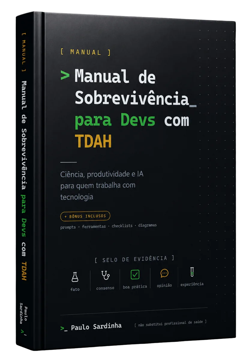Livro Manual de Sobrevivência para Devs com TDAH